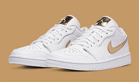 nike jordan weiß gold|jordan 1 white metallic gold.